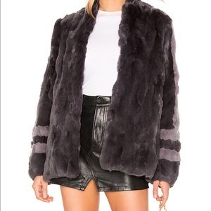 HEARTLOOM Rabbit Fur Coat